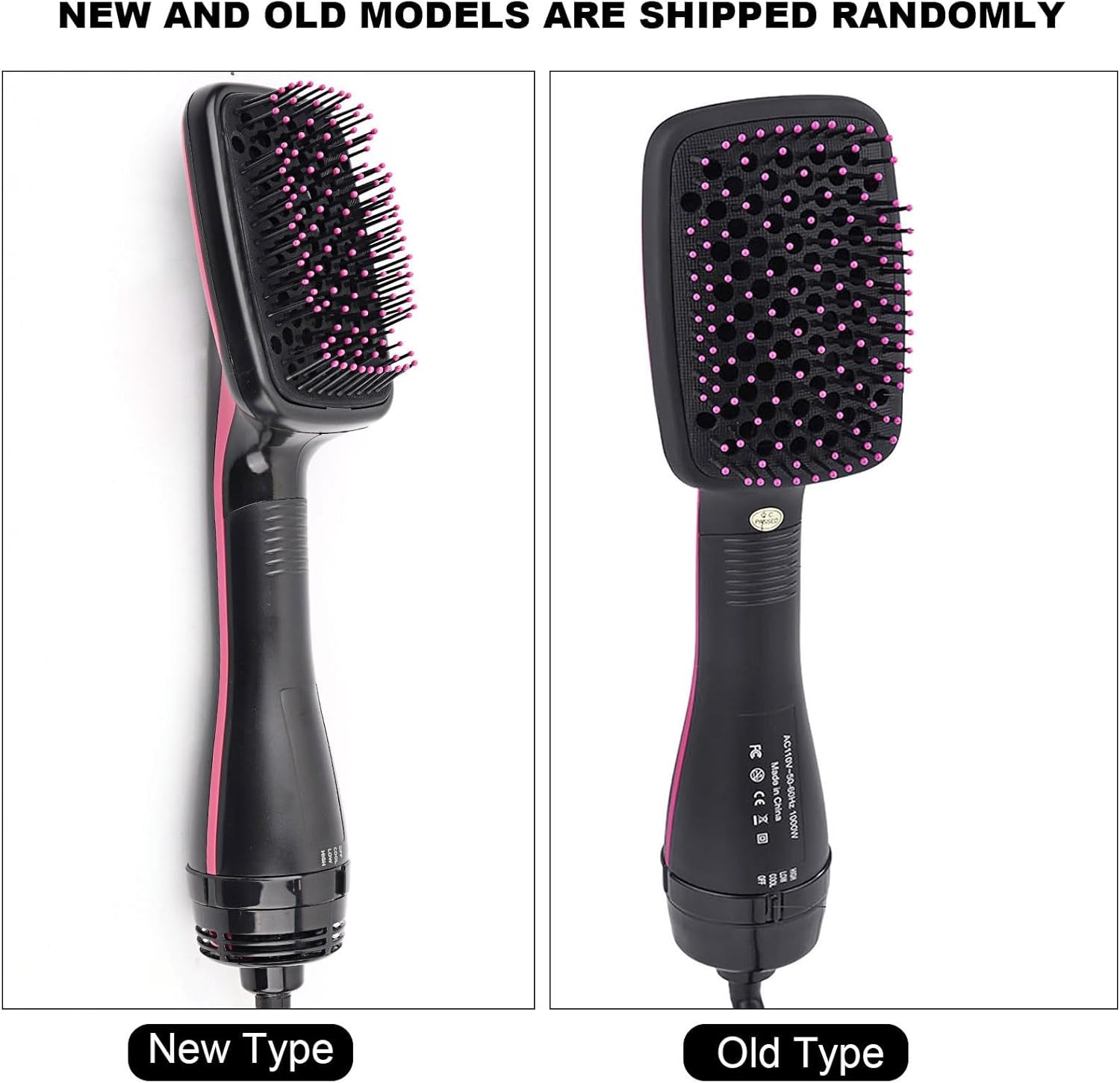 One Step Hair Dryer and Brush, Pro Ceramic Ionic Hair Straightener Brush 2 in 1 Hair Dryer Brush Device Blow Dryer Comb Hairdressing Tool for Dry Wet Hair Comb