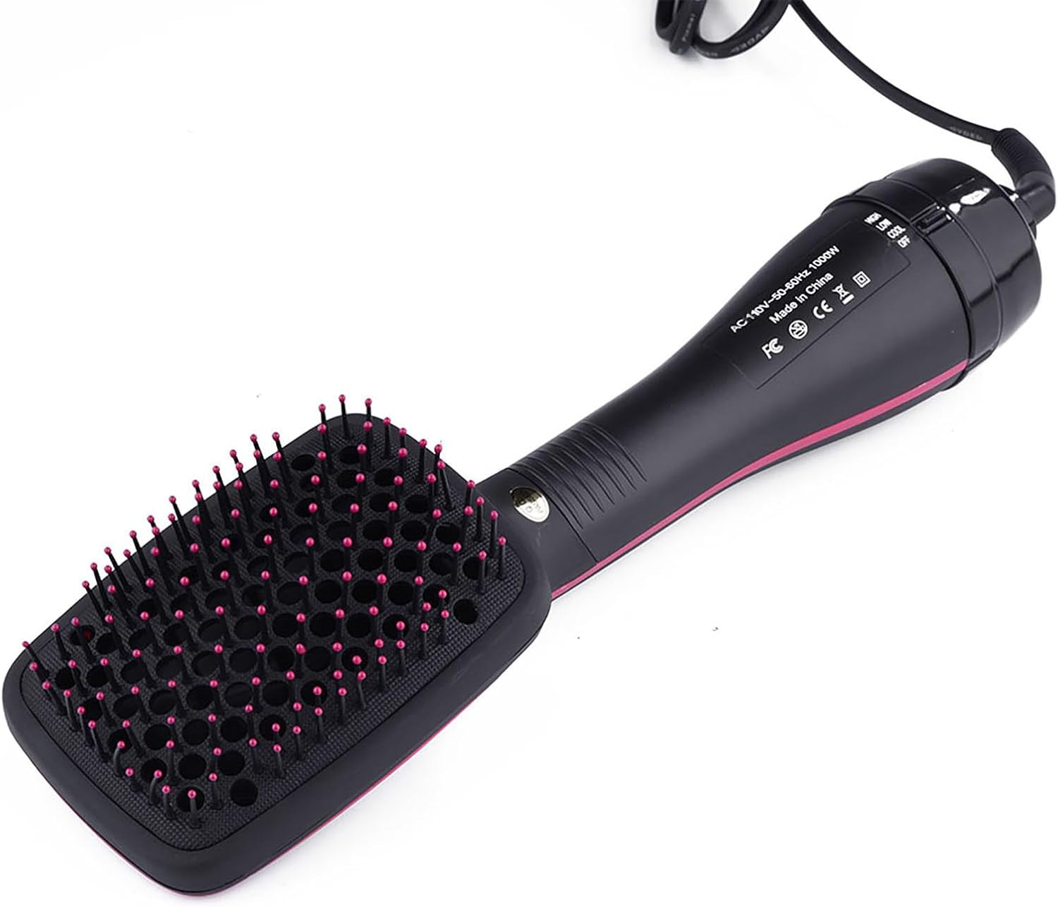 One Step Hair Dryer and Brush, Pro Ceramic Ionic Hair Straightener Brush 2 in 1 Hair Dryer Brush Device Blow Dryer Comb Hairdressing Tool for Dry Wet Hair Comb